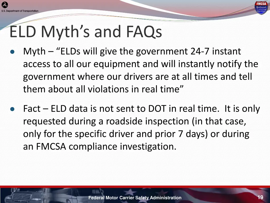 eld myth s and faqs