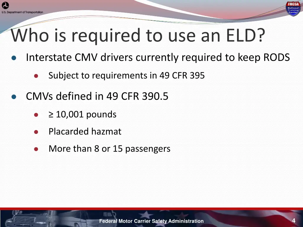 who is required to use an eld