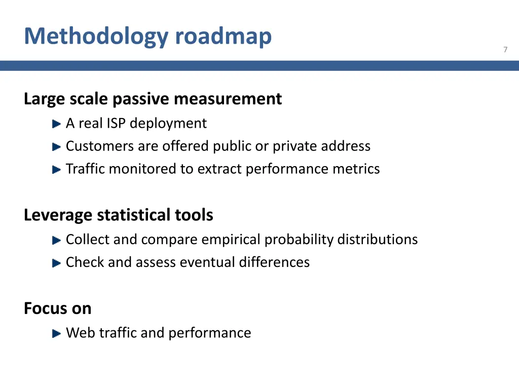 methodology roadmap