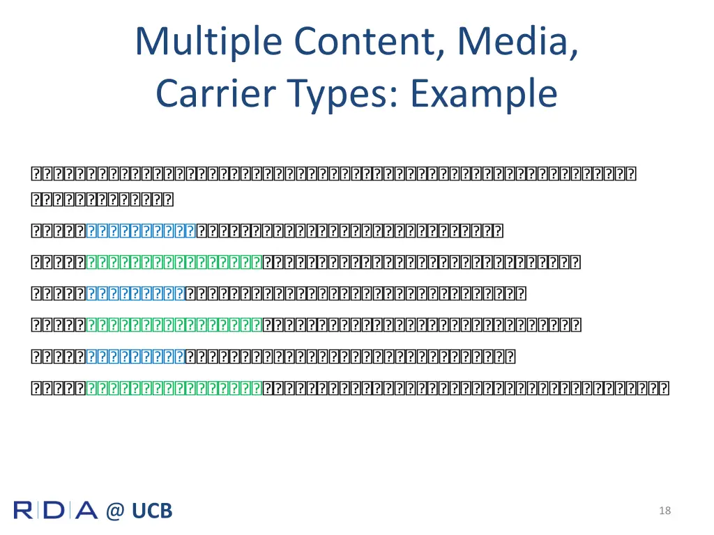 multiple content media carrier types example