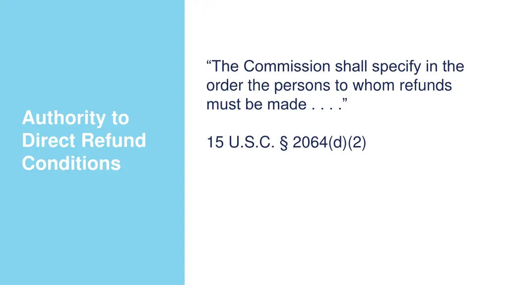 the commission shall specify in the order