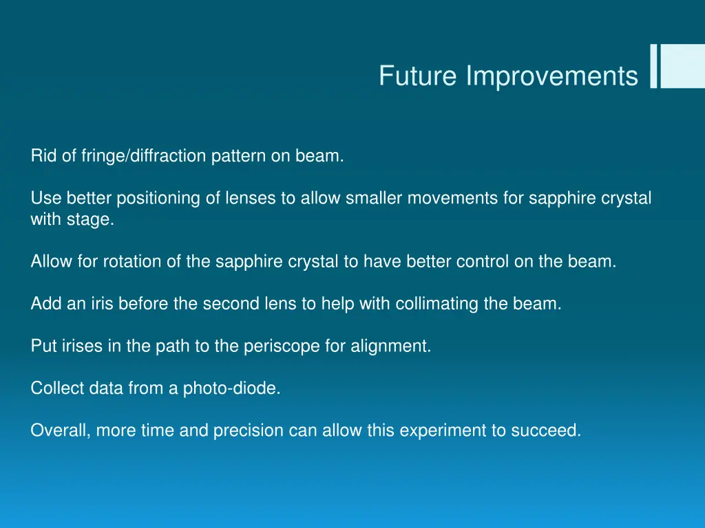 future improvements