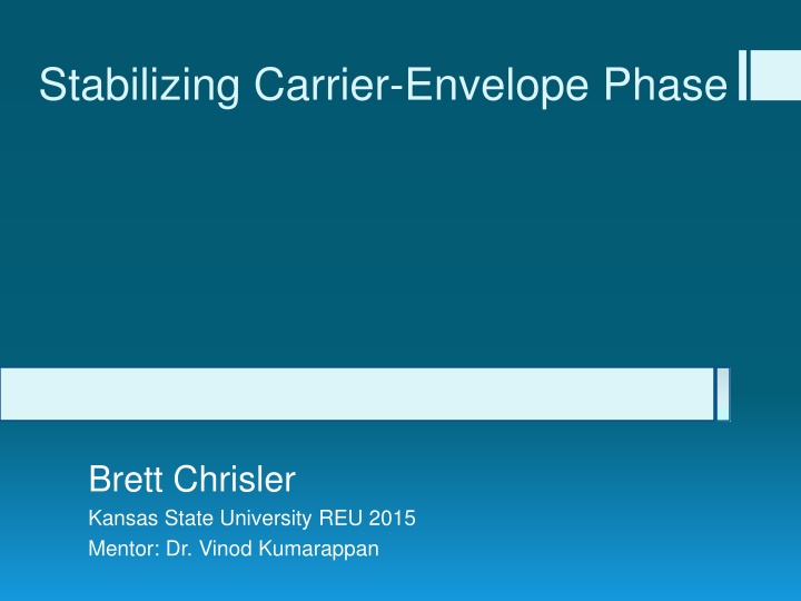 stabilizing carrier envelope phase