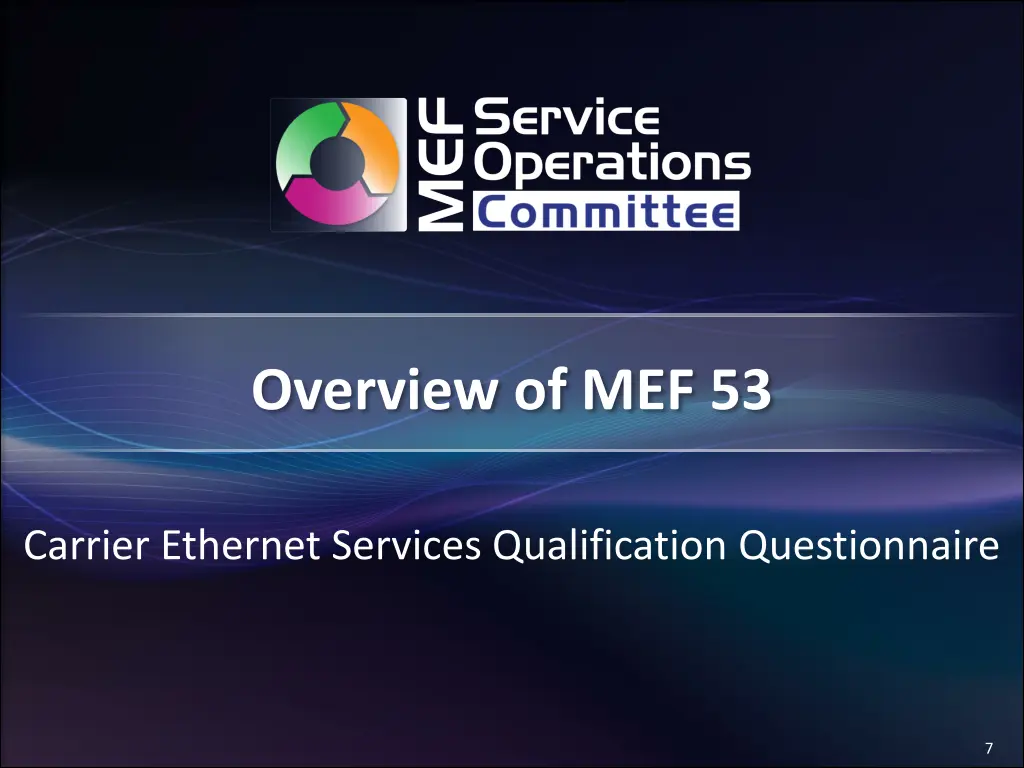 overview of mef 53