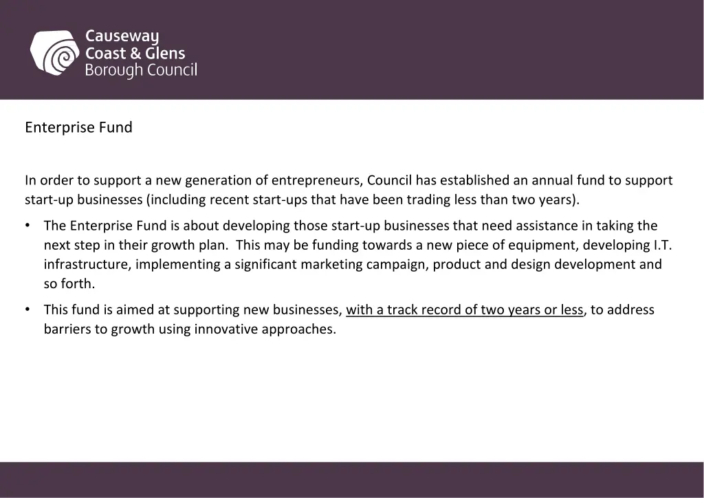 enterprise fund