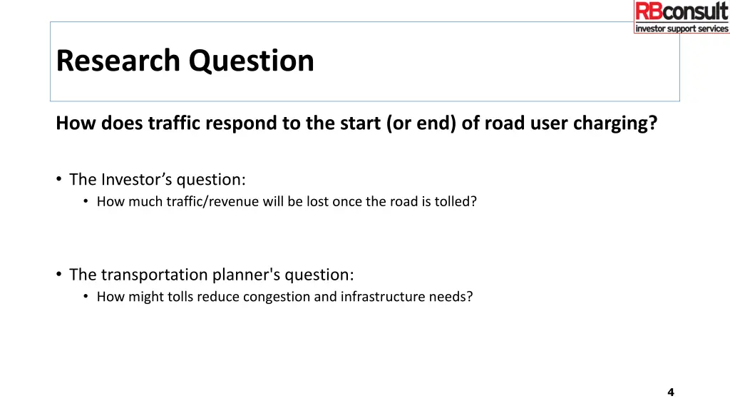 research question