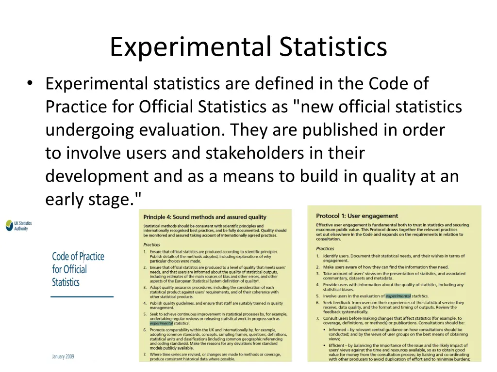 experimental statistics experimental statistics