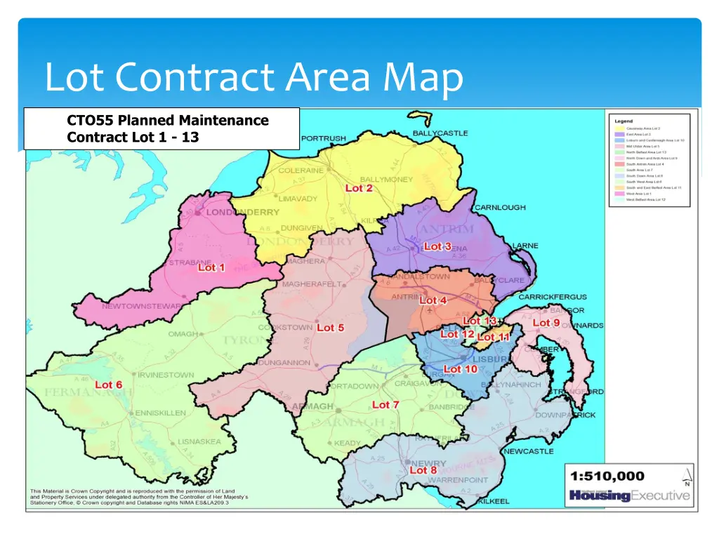 lot contract area map