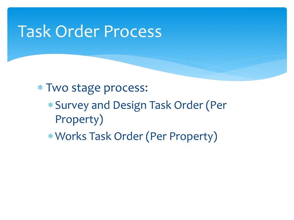 task order process