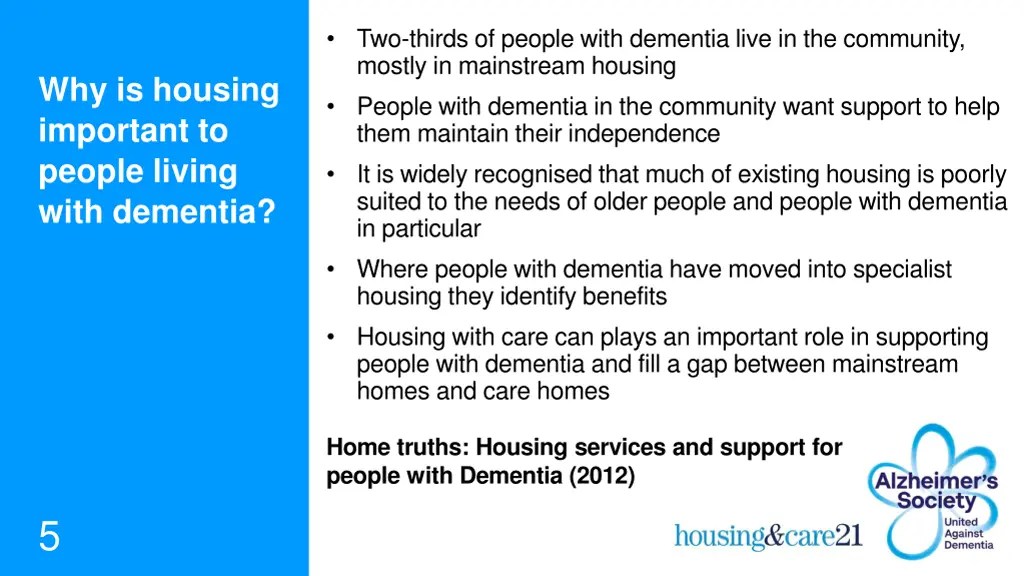 two thirds of people with dementia live