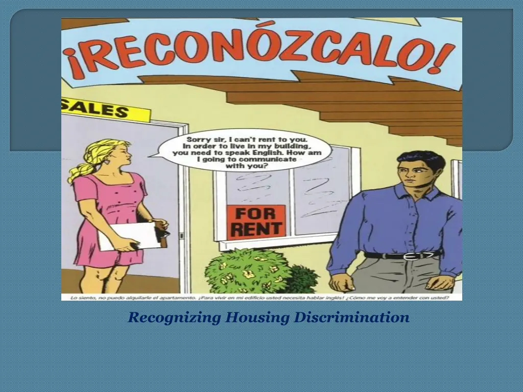 recognizing housing discrimination