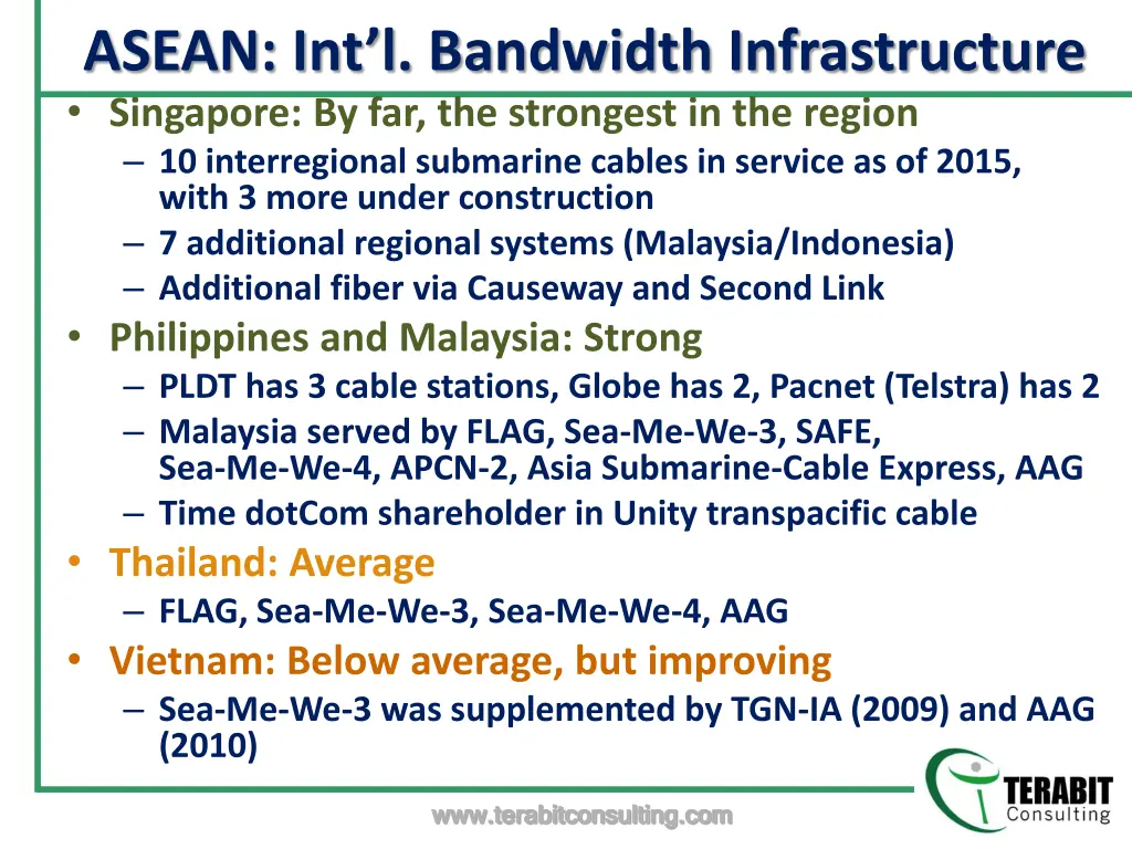 asean int l bandwidth infrastructure singapore