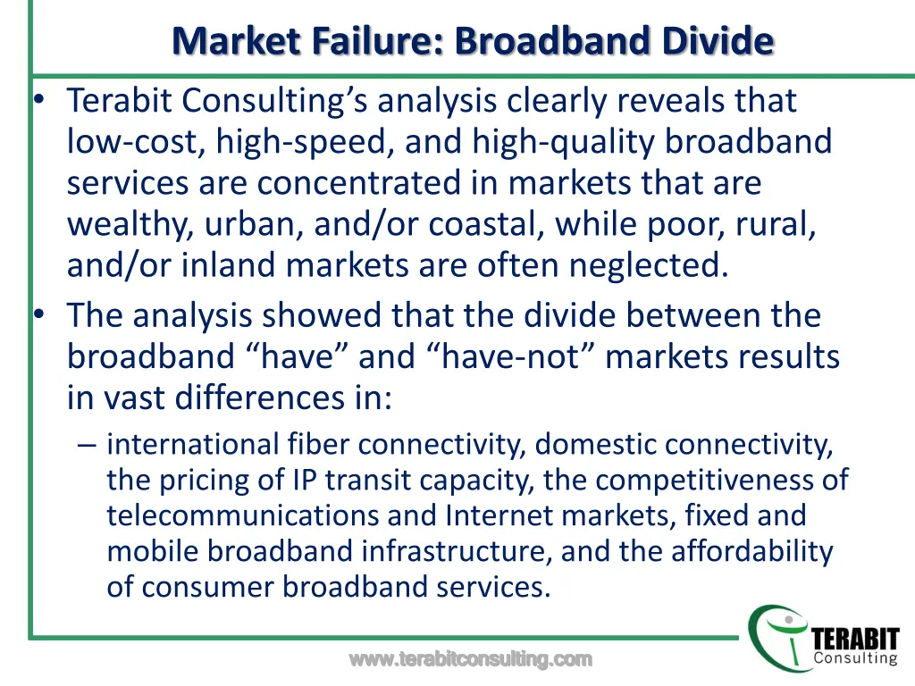 market failure broadband divide terabit