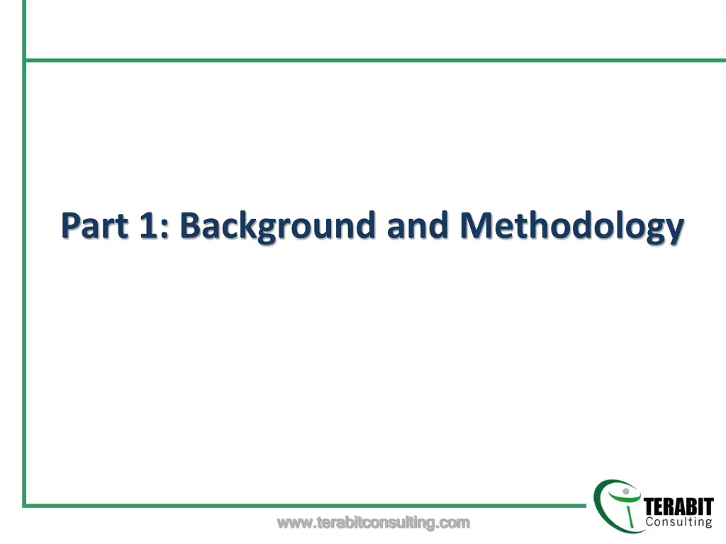 part 1 background and methodology