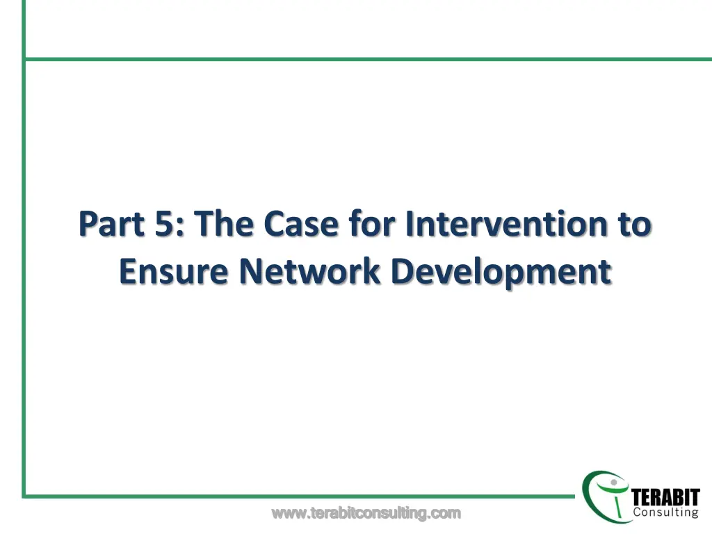 part 5 the case for intervention to ensure