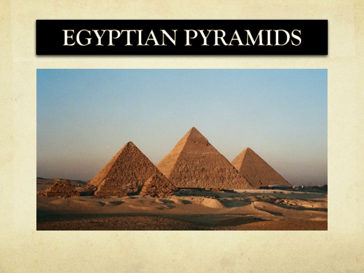 egyptian pyramids