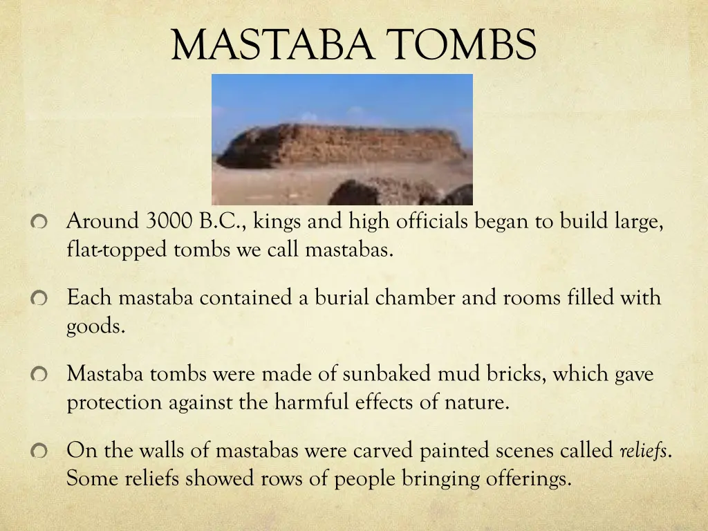 mastaba tombs