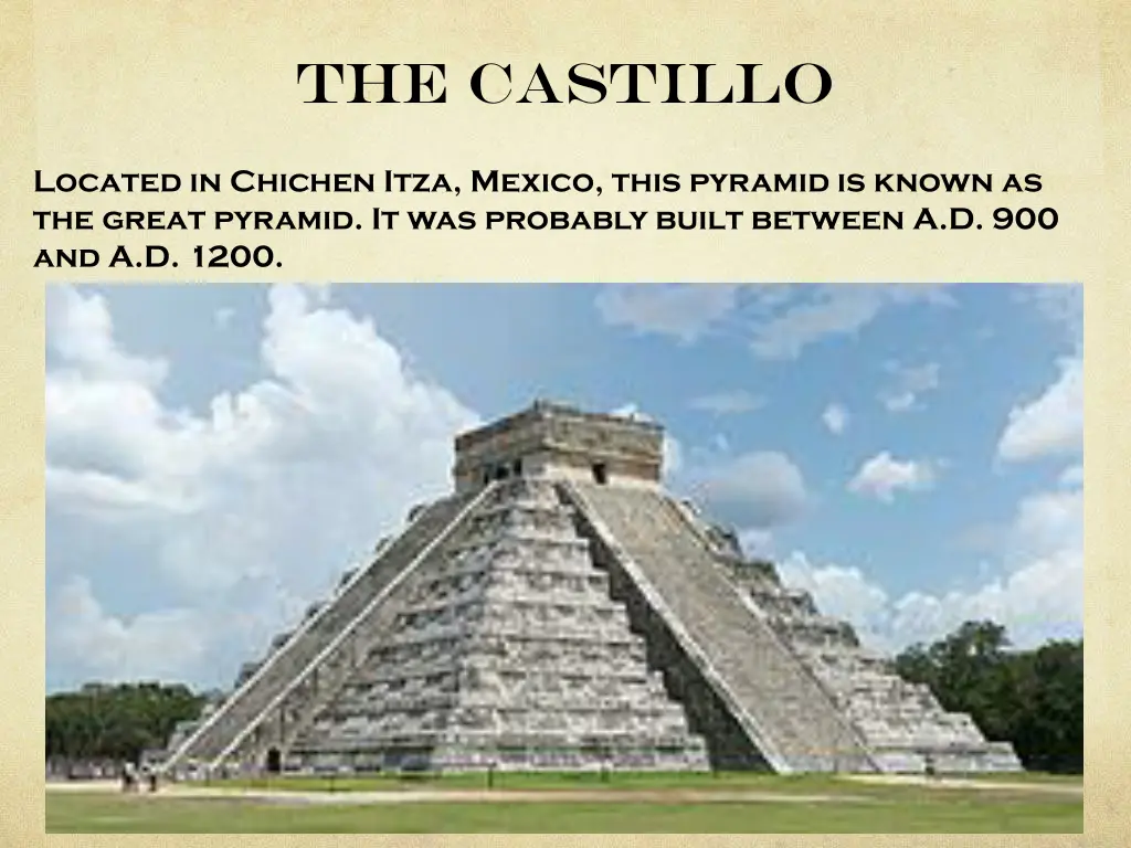 the castillo