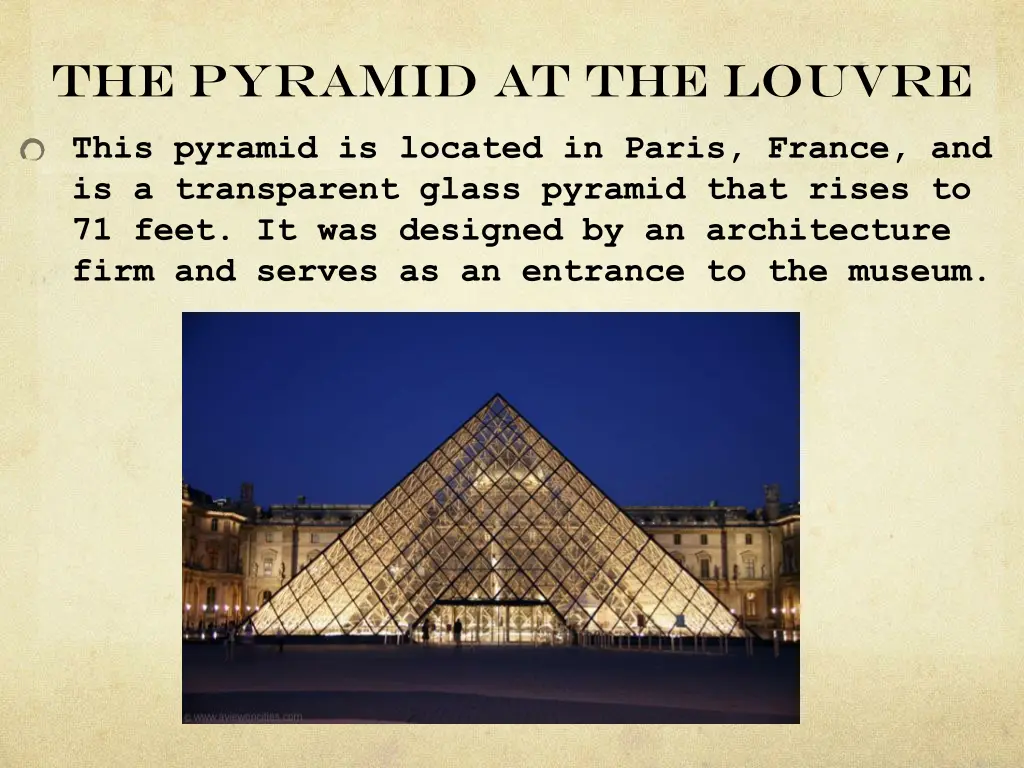 the pyramid at the louvre