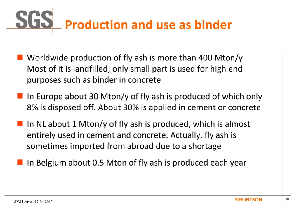 production and use as binder 5