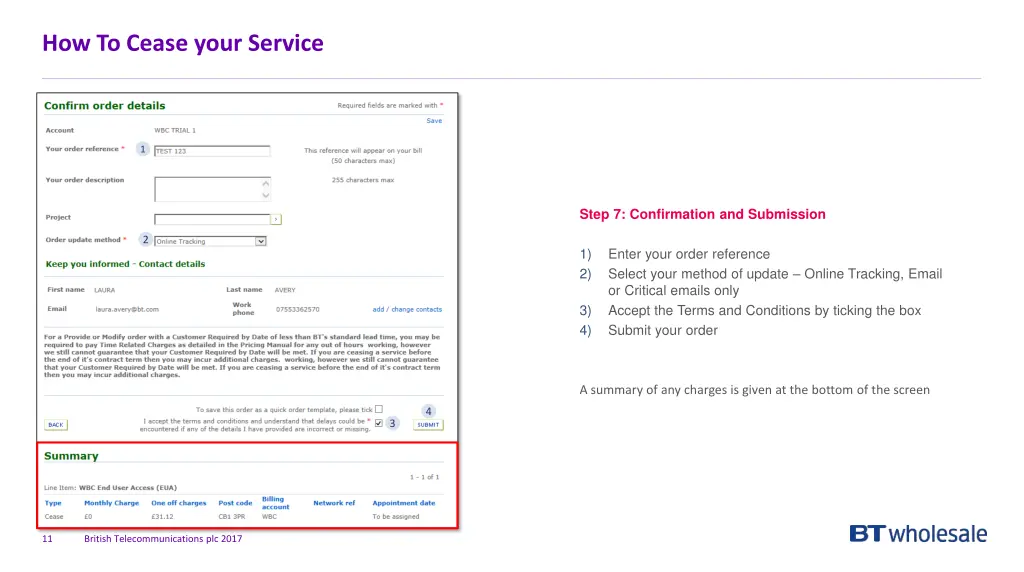 how to cease your service 8