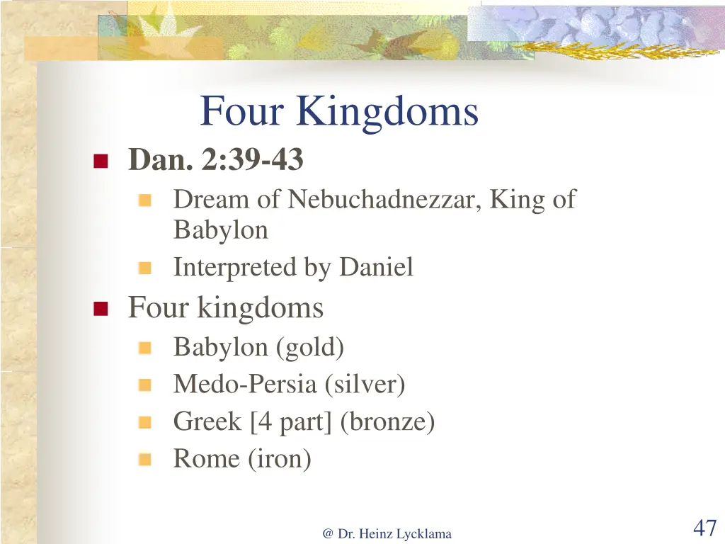 four kingdoms dan 2 39 43 dream of nebuchadnezzar