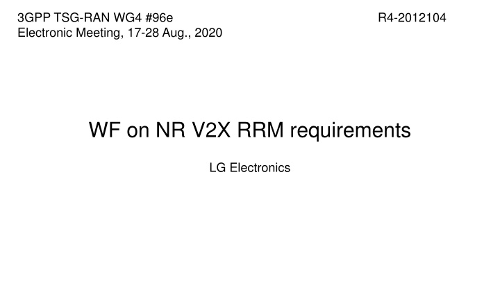 3gpp tsg ran wg4 96e electronic meeting