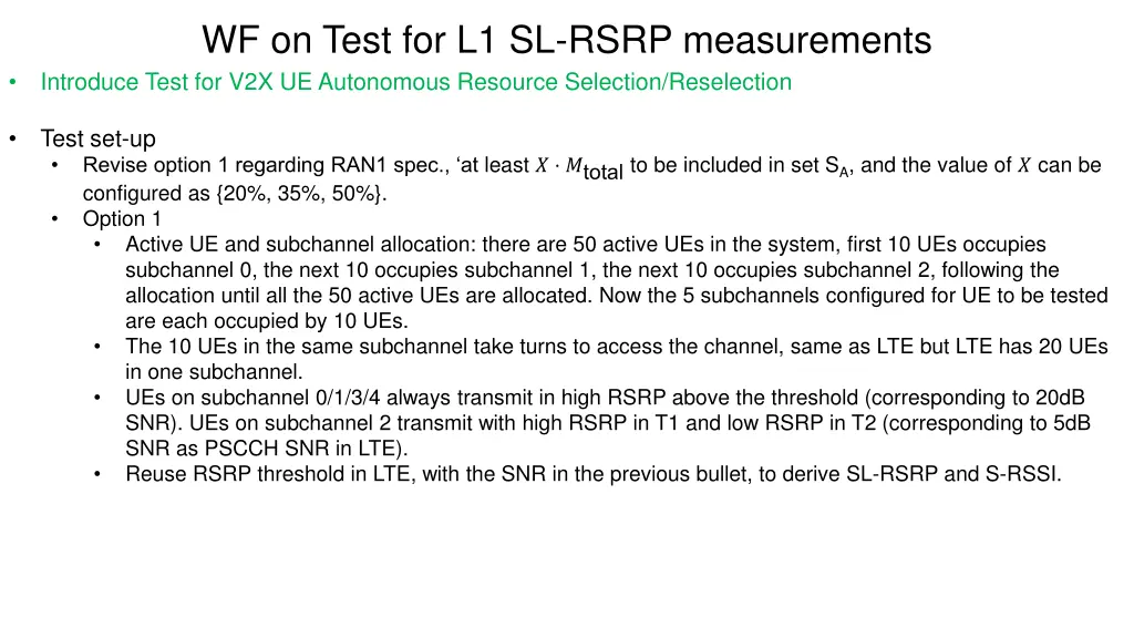 wf on test for l1 sl rsrp measurements introduce