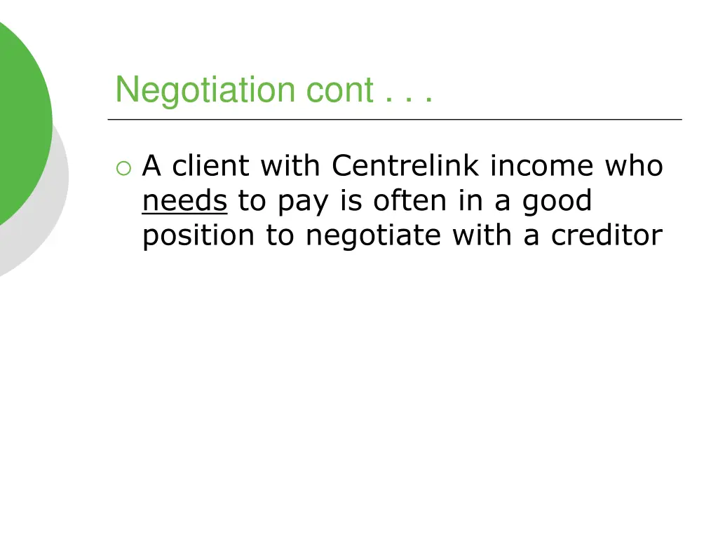 negotiation cont