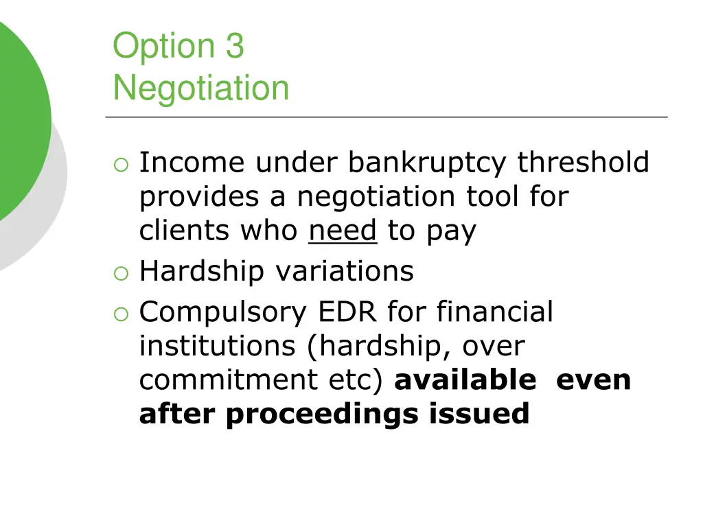 option 3 negotiation 1