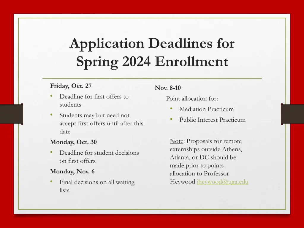 application deadlines for spring 2024 enrollment 1