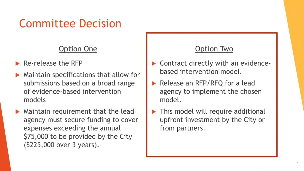 committee decision