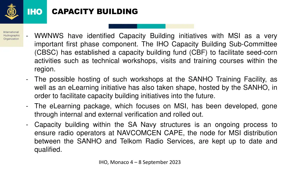 capacity building