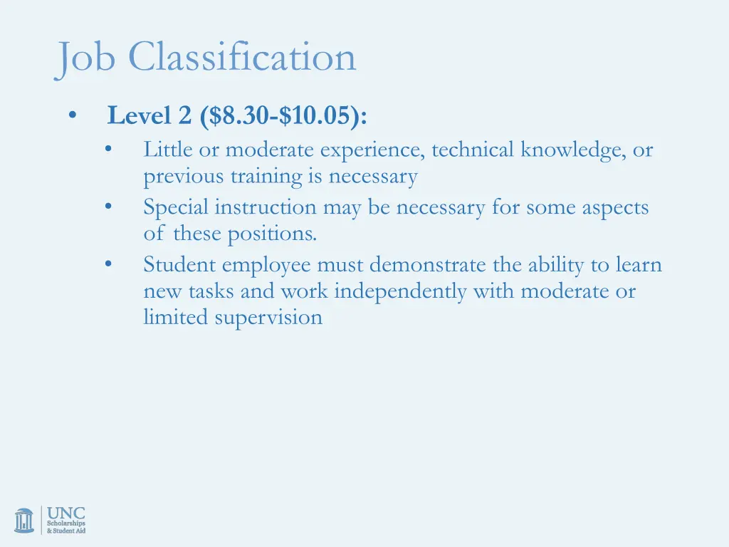 job classification 2