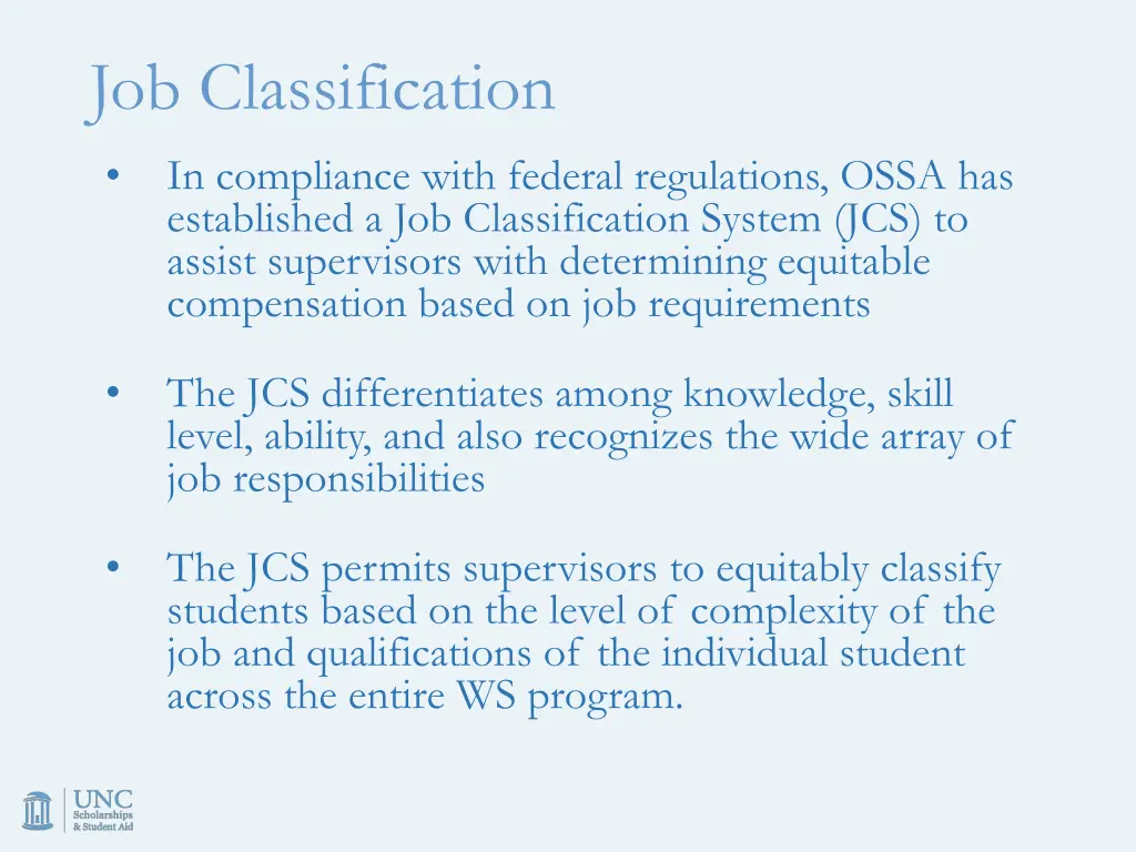 job classification