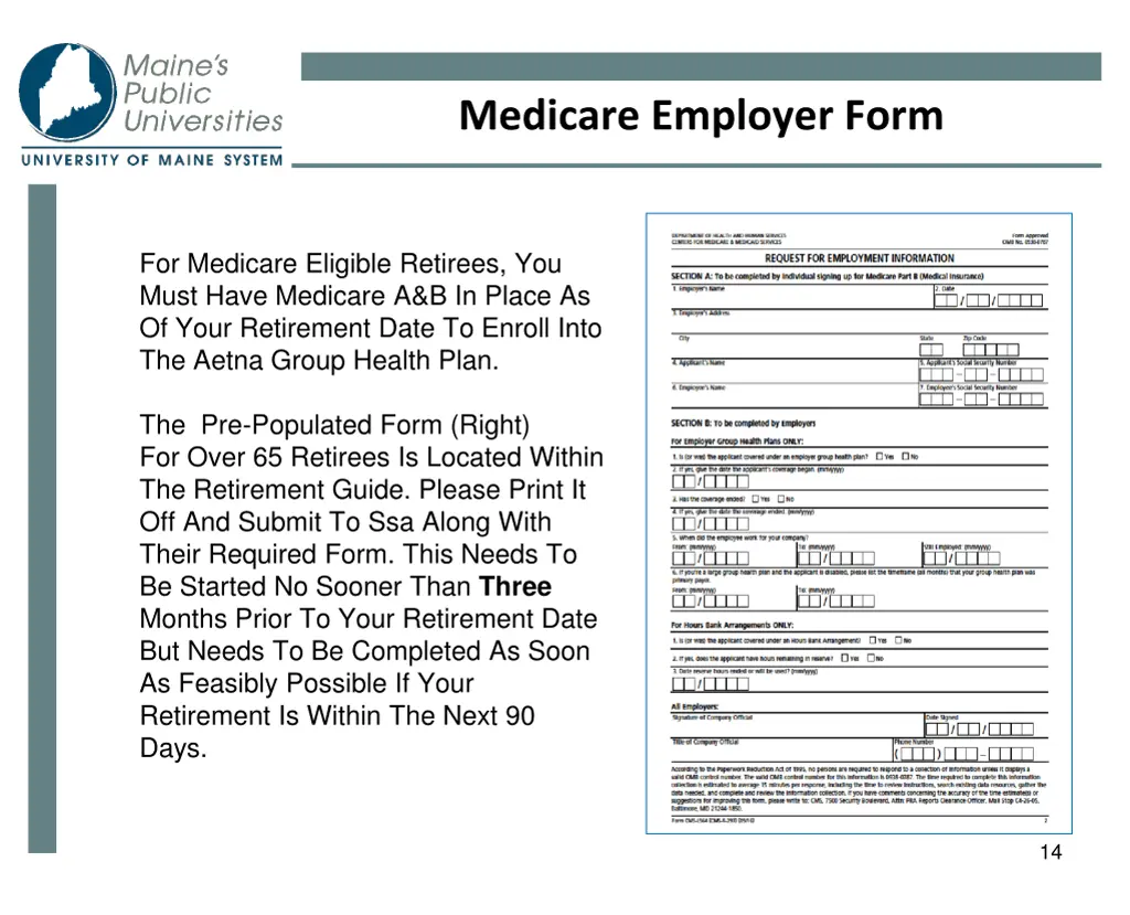 medicare employer form