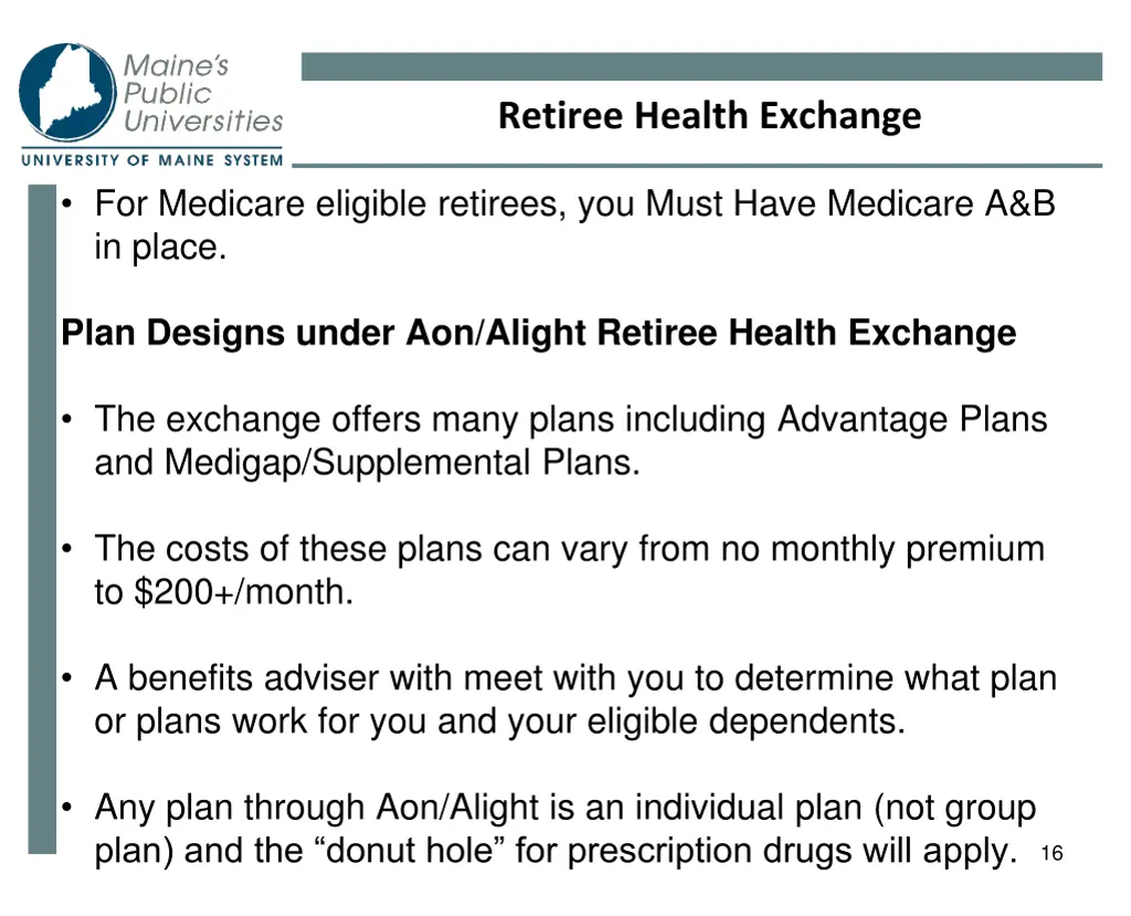 retiree health exchange