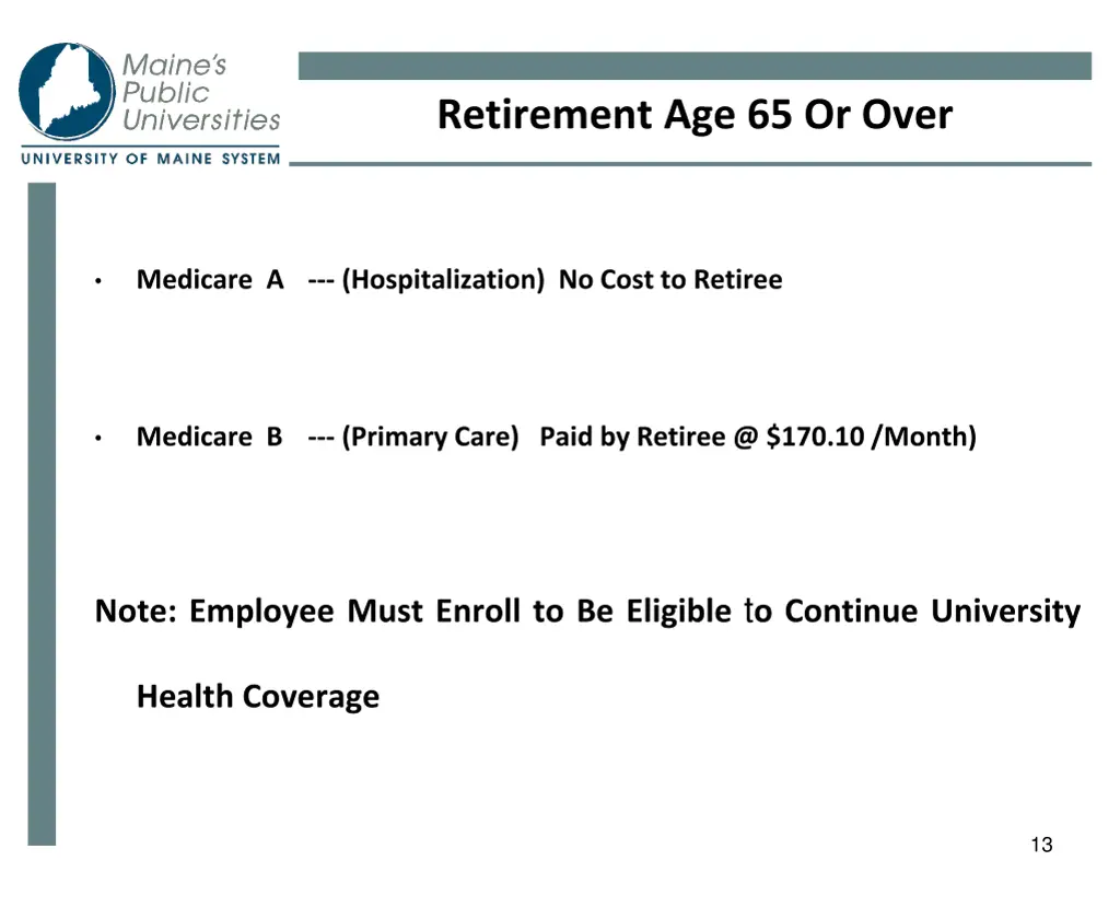 retirement age 65 or over