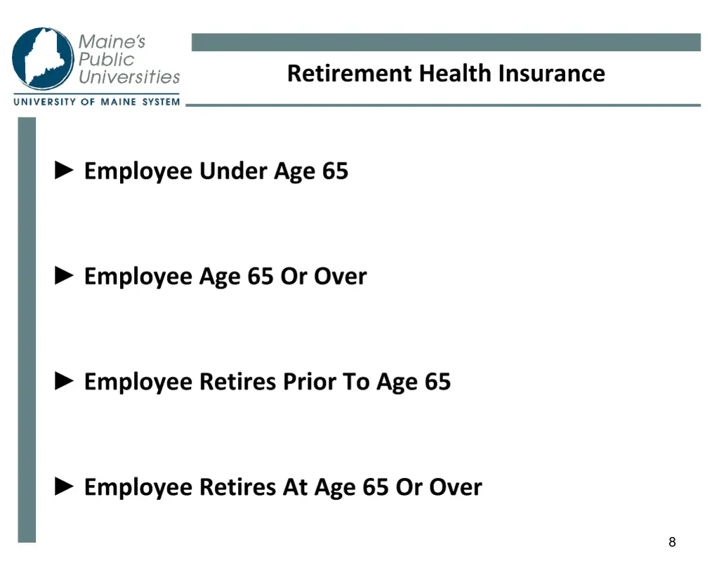 retirement health insurance