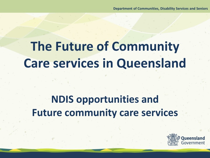 department of communities disability services