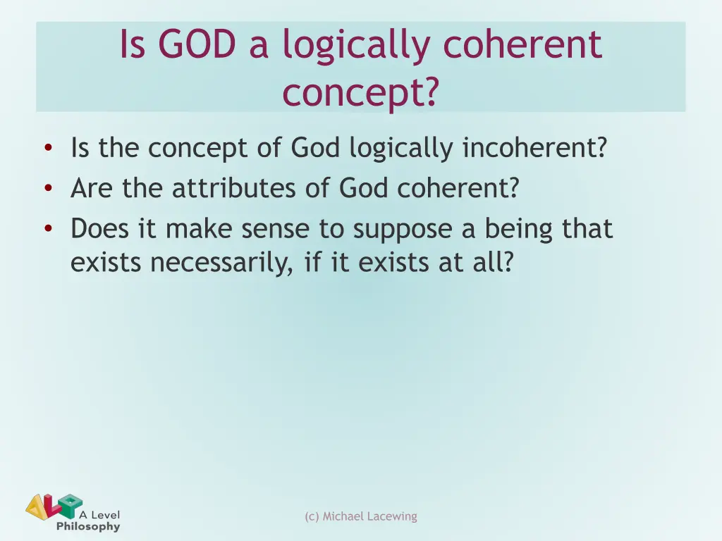 is god a logically coherent concept