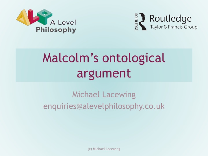 malcolm s ontological argument