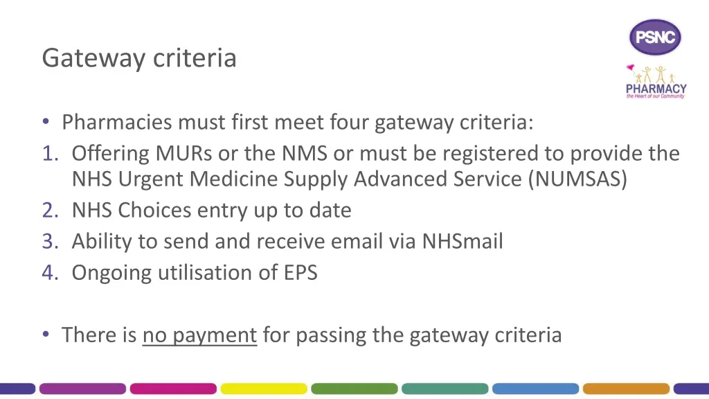 gateway criteria