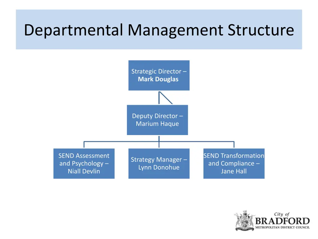 departmental management structure