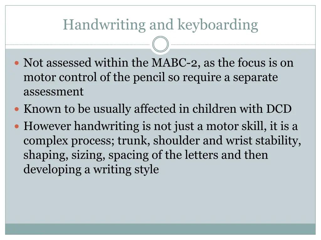 handwriting and keyboarding