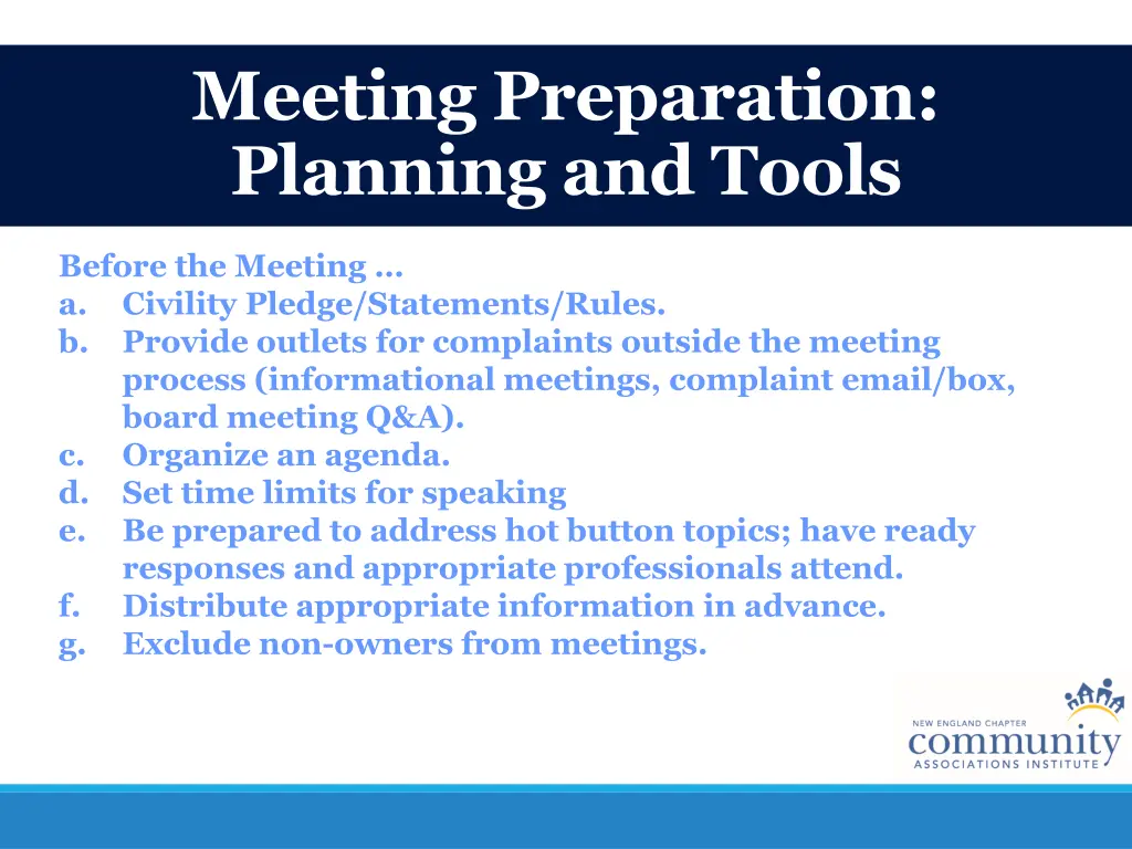 meeting preparation planning and tools