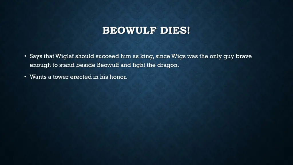 beowulf dies