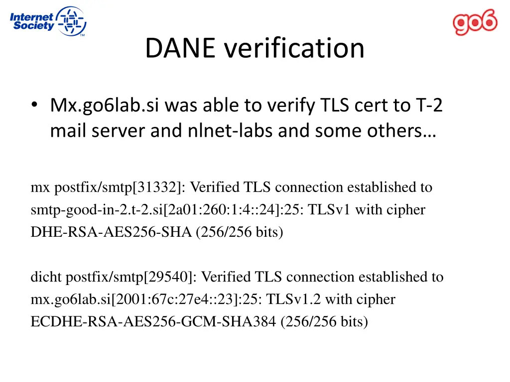 dane verification