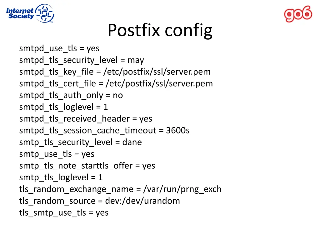 postfix config