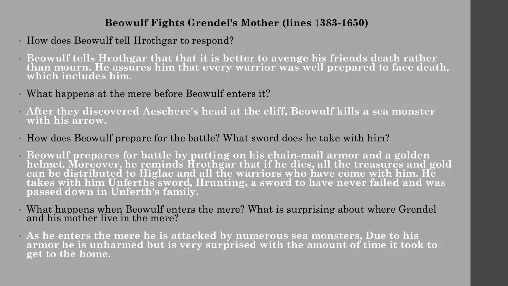 beowulf fights grendel s mother lines 1383 1650 1